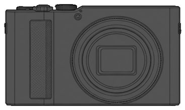 Panasonic LUMIX DC-TX3 front silhouette