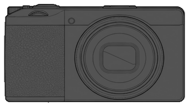 RICOH GR IV front silhouette