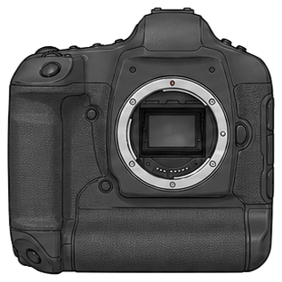 CANON EOS-1D Mark III Body front silhouette
