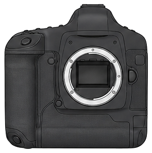 CANON EOS-1D Mark II Body front silhouette