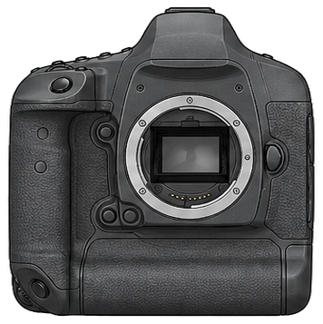 CANON EOS-1Ds Mark III Body front silhouette