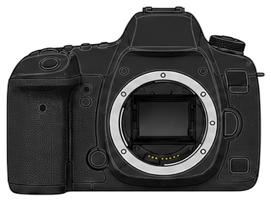 CANON EOS 5D Body front silhouette