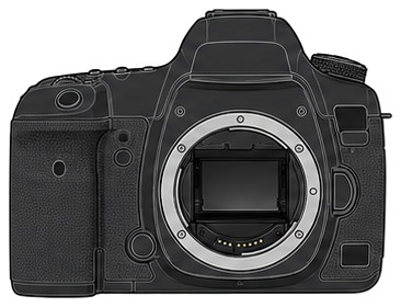 CANON EOS 5D Mark III Body front silhouette