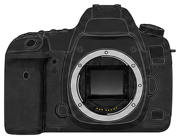CANON EOS 5D Mark IV Body front silhouette