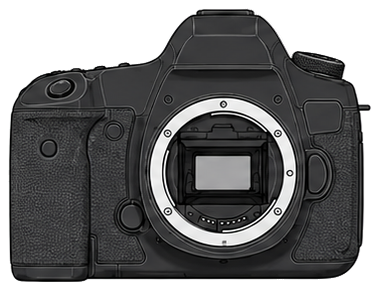 CANON EOS 5Ds Body front silhouette