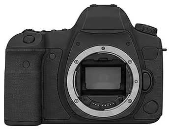 CANON EOS 6D Body front silhouette