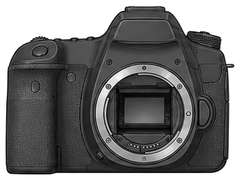 CANON EOS 70D Body front silhouette