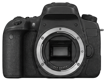 CANON EOS 9000D Body front silhouette