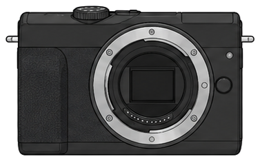 CANON EOS M100 Body front silhouette