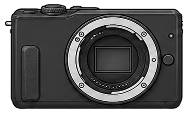 CANON EOS M10 Body front silhouette