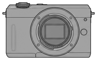 CANON EOS M200 Body front silhouette