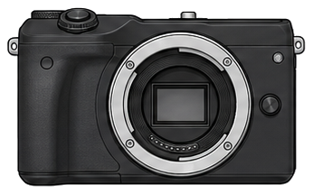CANON EOS M2 Body front silhouette