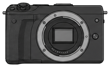 CANON EOS M3 Body front silhouette