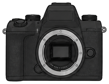 CANON EOS M5 Body front silhouette