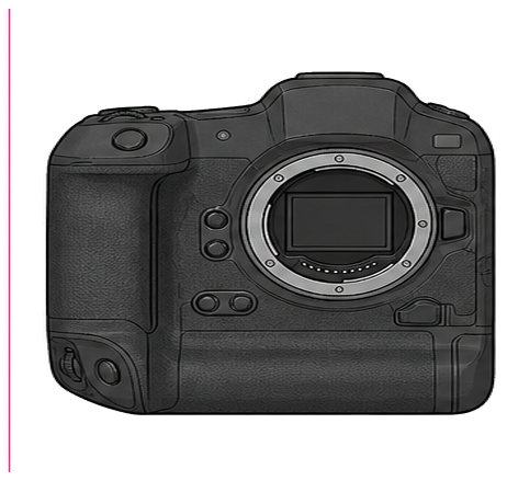 CANON EOS R3 Body front silhouette