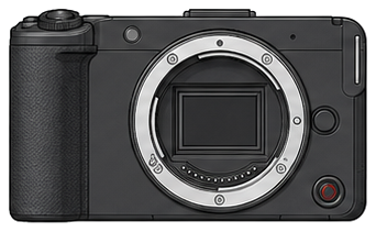 CANON EOS R50 V Body front silhouette
