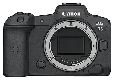 CANON EOS R5 Body front silhouette