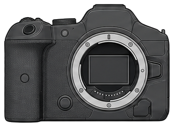 CANON EOS R5 Mark II Body front silhouette