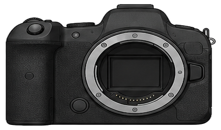 CANON EOS R6 V Body front silhouette