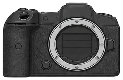 CANON EOS R8 Body front silhouette
