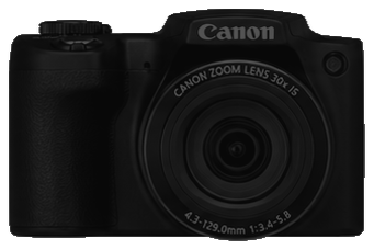 CANON PowerShot SX510 HS front silhouette