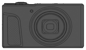 CANON PowerShot SX740 HS front silhouette