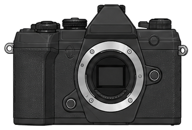 OM Digital Solutions OM SYSTEM OM-5 Mark II Body front silhouette