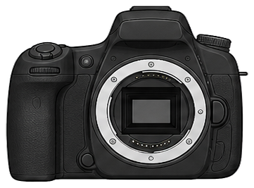 SONY α37 SLT-A37 Body front silhouette