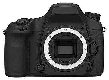 SONY α65 SLT-A65V Body front silhouette