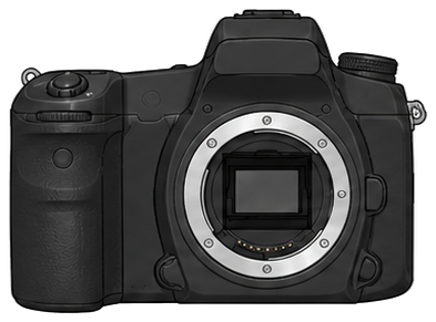 SONY α700 DSLR-A700 Body front silhouette