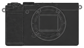 SONY α7CR ILCE-7CR Body front silhouette