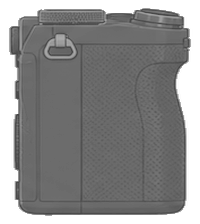Sony α7CR 側面のAI生成イメージ