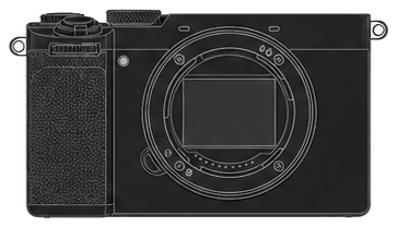 SONY α7C ILCE-7C Body front silhouette