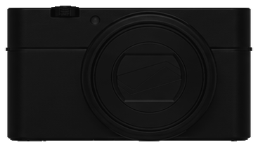 SONY Cyber-shot DSC-RX100 front silhouette
