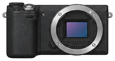 SONY α NEX-5T Body front silhouette
