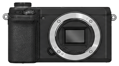 SONY α NEX-6 Body front silhouette