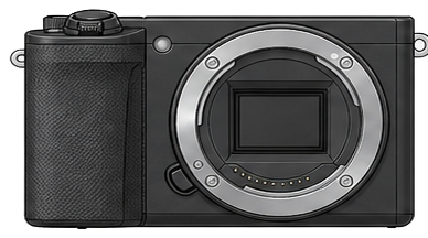 SONY VLOGCAM ZV-E10 Body front silhouette