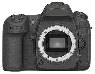 Nikon D300S Body front silhouette