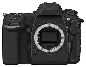 Nikon D500 100th Anniversary Model front silhouette