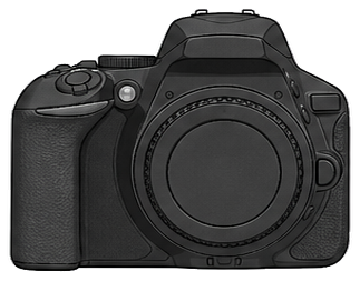 Nikon D5600 Body front silhouette