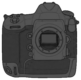 Nikon D5 100th Anniversary Model front silhouette
