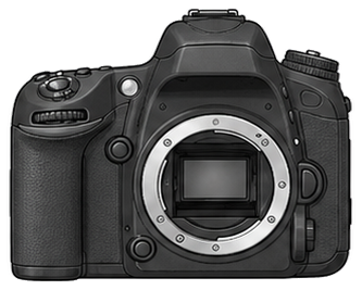 Nikon D610 Body front silhouette