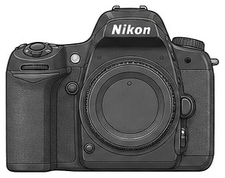 Nikon D70 Body front silhouette