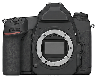 Nikon D780 Body front silhouette