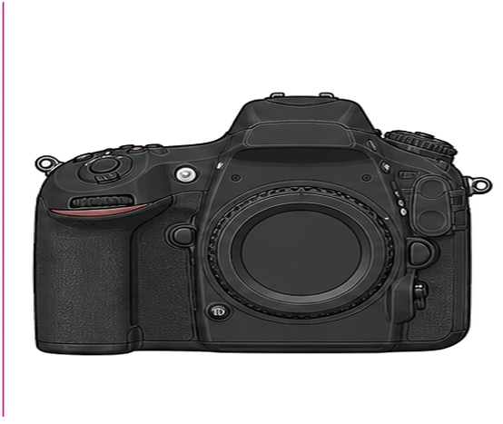 Nikon D800 Body front silhouette