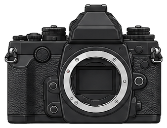 Nikon Df Body front silhouette