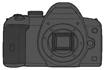 Olympus E-520 Body front silhouette