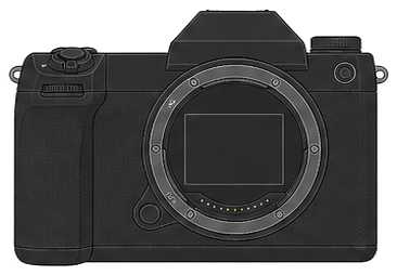 FUJIFILM GFX50S II Body front silhouette