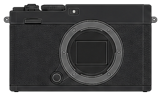 FUJIFILM X-E4 Body front silhouette