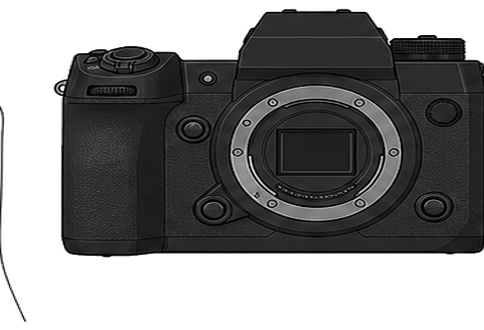 FUJIFILM X-H2 Body front silhouette